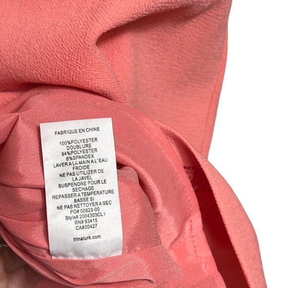 Trina Turk Heatwave Dress in Coral, Size 8 - Picture 8 of 10